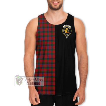Nicolson Tartan Men's Tank Top with Family Crest and Half Of Me Style Men - Tartanvibesclothing Shop