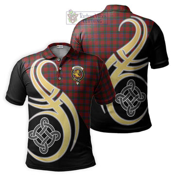 Nicolson Tartan Polo Shirt with Family Crest and Celtic Symbol Style Kid - Tartan Vibes Clothing