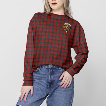 Nicolson Tartan Sweatshirt with Family Crest
