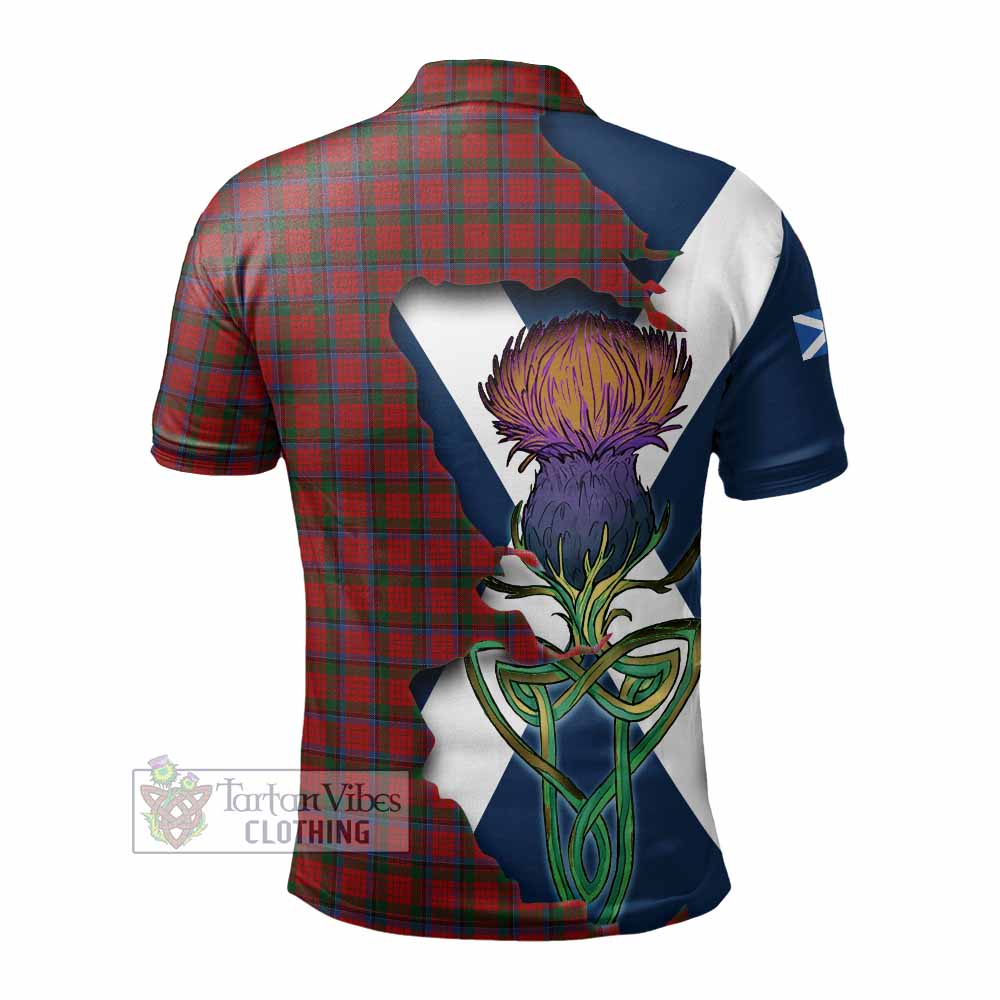 Tartan Vibes Clothing Nicolson Tartan Family Crest Polo Shirt Scottish Thistle Celtic Inspired