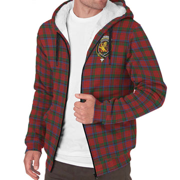 Nicolson Tartan Sherpa Hoodie with Family Crest