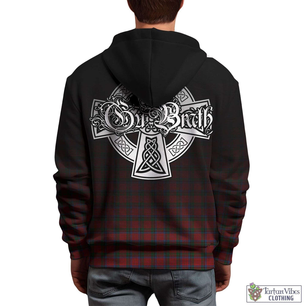 Tartan Vibes Clothing Nicolson Tartan Hoodie Featuring Alba Gu Brath Family Crest Celtic Inspired