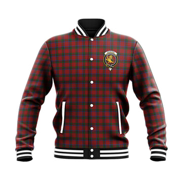 Nicolson Tartan Baseball Jacket with Family Crest