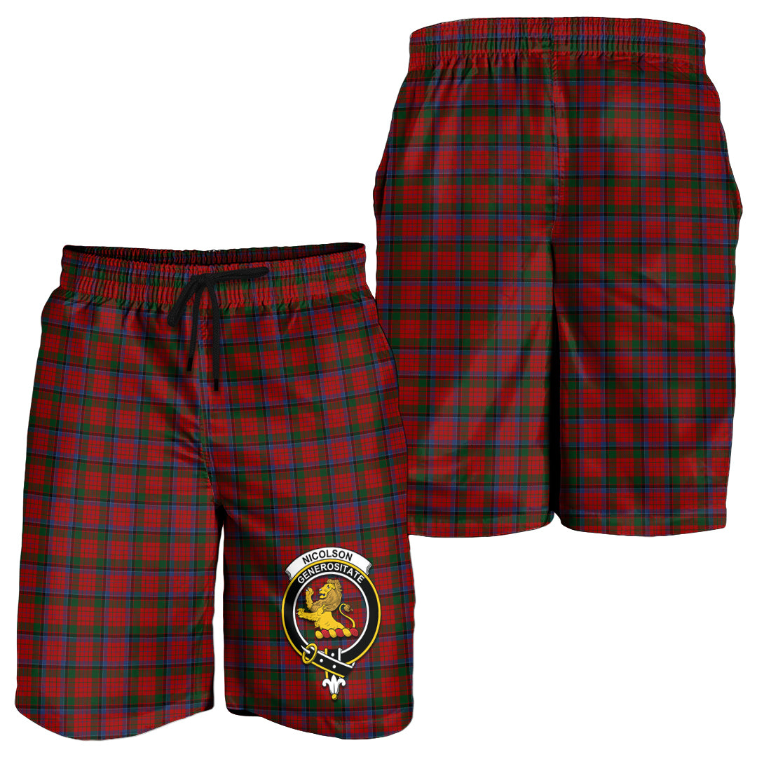 nicolson-tartan-mens-shorts-with-family-crest