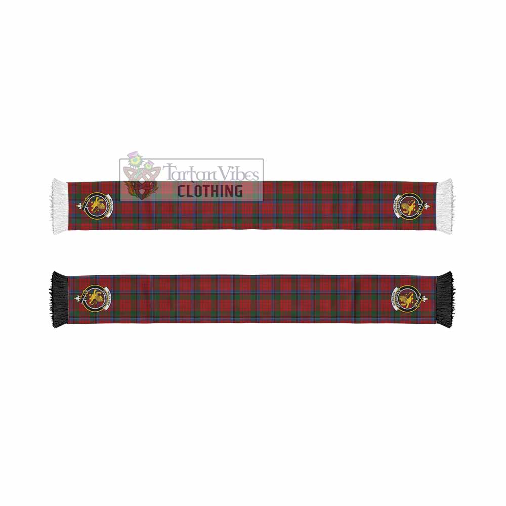 Tartan Vibes Clothing Nicolson Tartan Ruffneck Scarf with Family Crest
