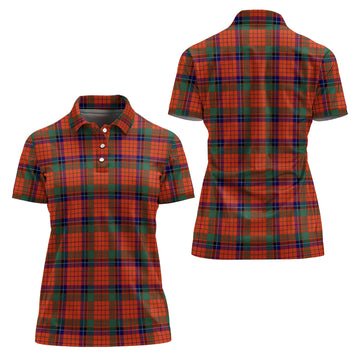 Nicolson Ancient Tartan Polo Shirt For Women