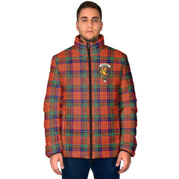 Nicolson Ancient Tartan Padded Jacket with Family Crest