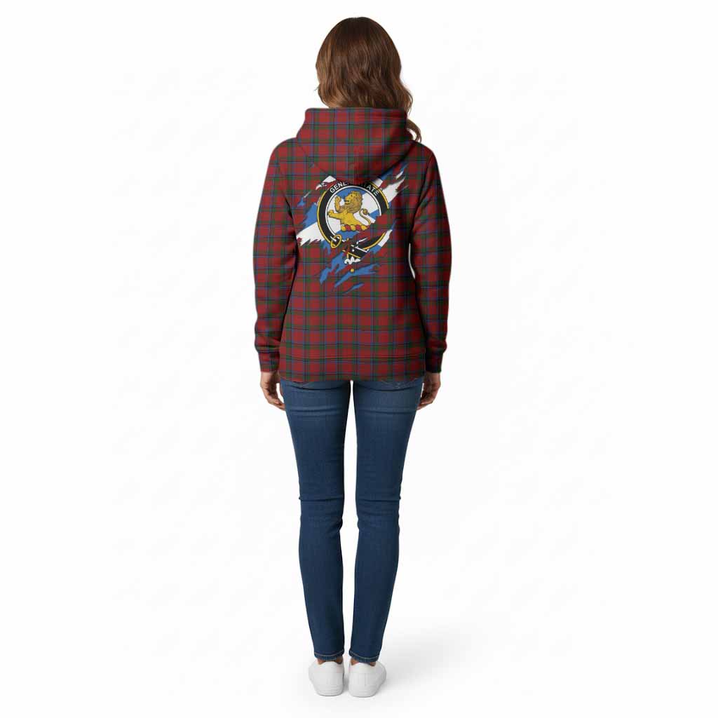 Nicolson Clan Crest In Me Tartan Cotton Hoodie Scotland Flag Style