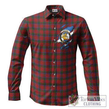 Nicolson Clan Crest In Me Tartan Long Sleeve Button Shirts Scotland Flag Style