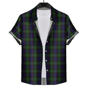 nicolson-green-hunting-tartan-short-sleeve-button-down-shirt