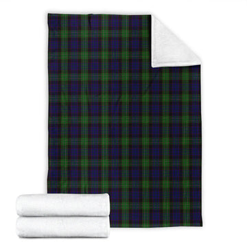 Nicolson Green Hunting Tartan Blanket