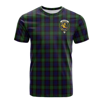 Nicolson Green Hunting Tartan T-Shirt with Family Crest