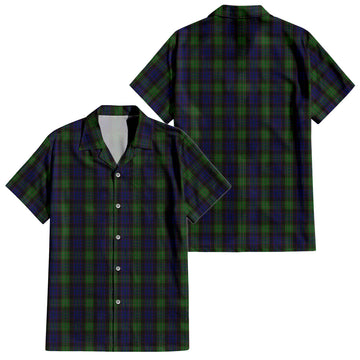 Nicolson Green Hunting Tartan Short Sleeve Button Down Shirt