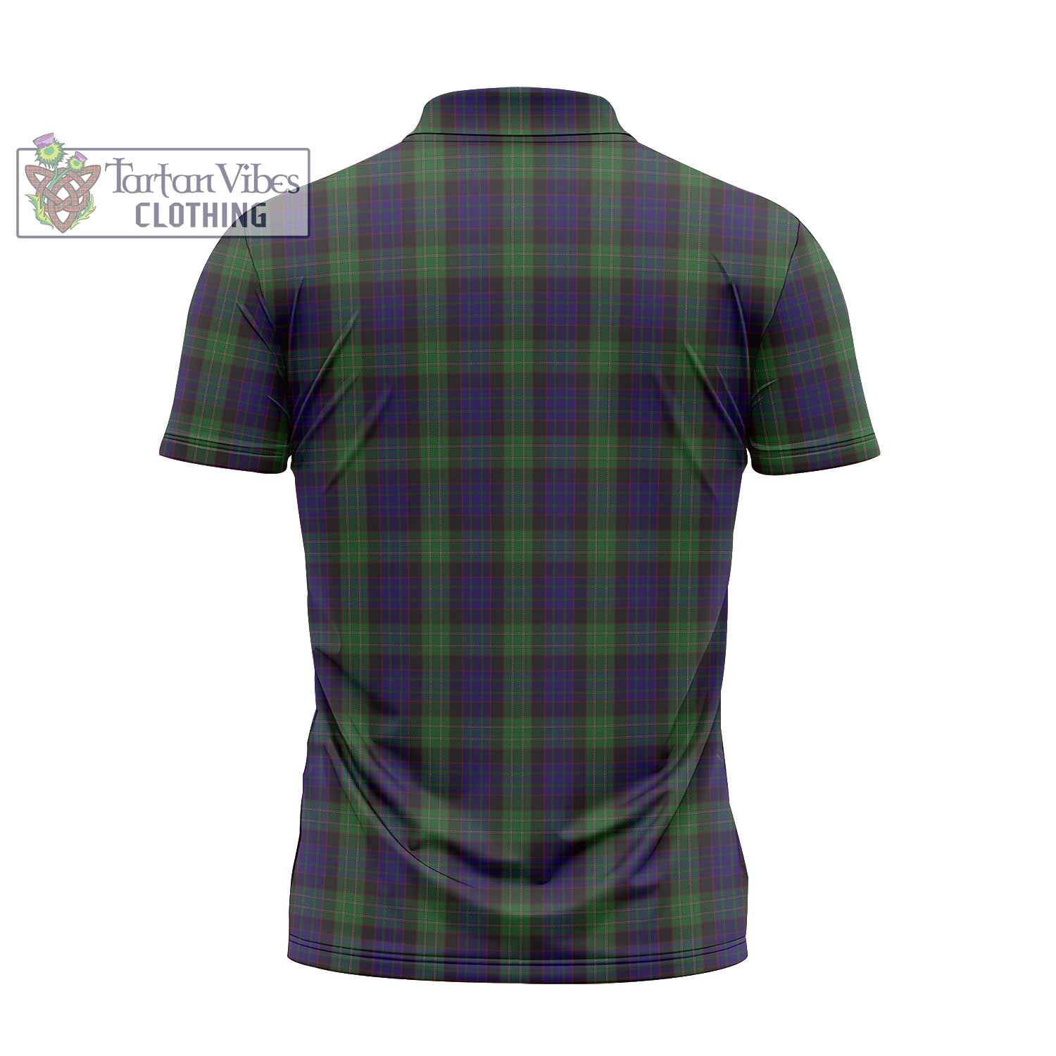 Tartan Vibes Clothing Nicolson Green Hunting Tartan Zipper Polo Shirt with Family Crest