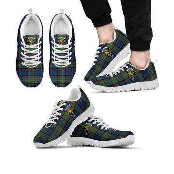 Nicolson Hunting Ancient Tartan Sneakers with Family Crest