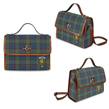 Nicolson Hunting Ancient Tartan Waterproof Canvas Bag with Family Crest