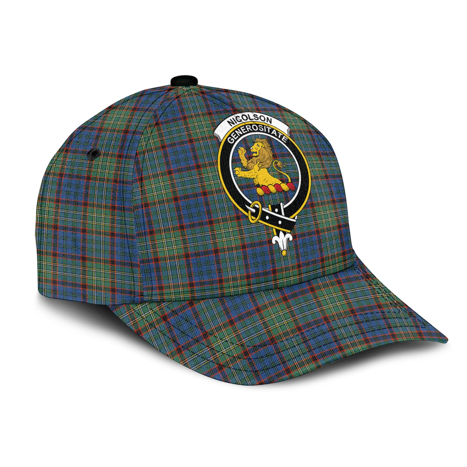 nicolson-hunting-ancient-tartan-classic-cap-with-family-crest