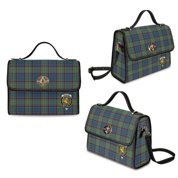 Nicolson Hunting Ancient Tartan Waterproof Canvas Bag with Family Crest