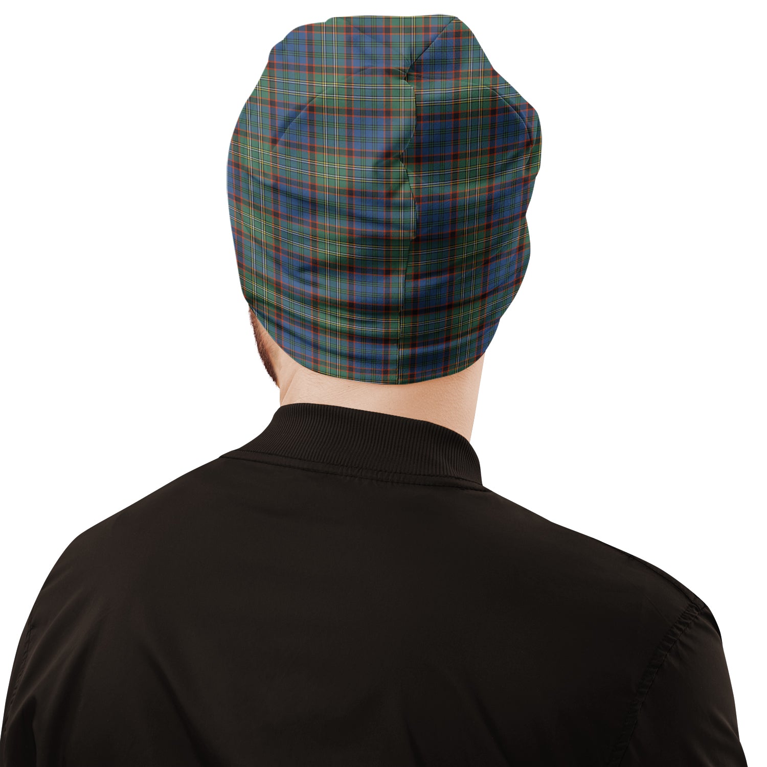 nicolson-hunting-ancient-tartan-beanies-hat-with-family-crest
