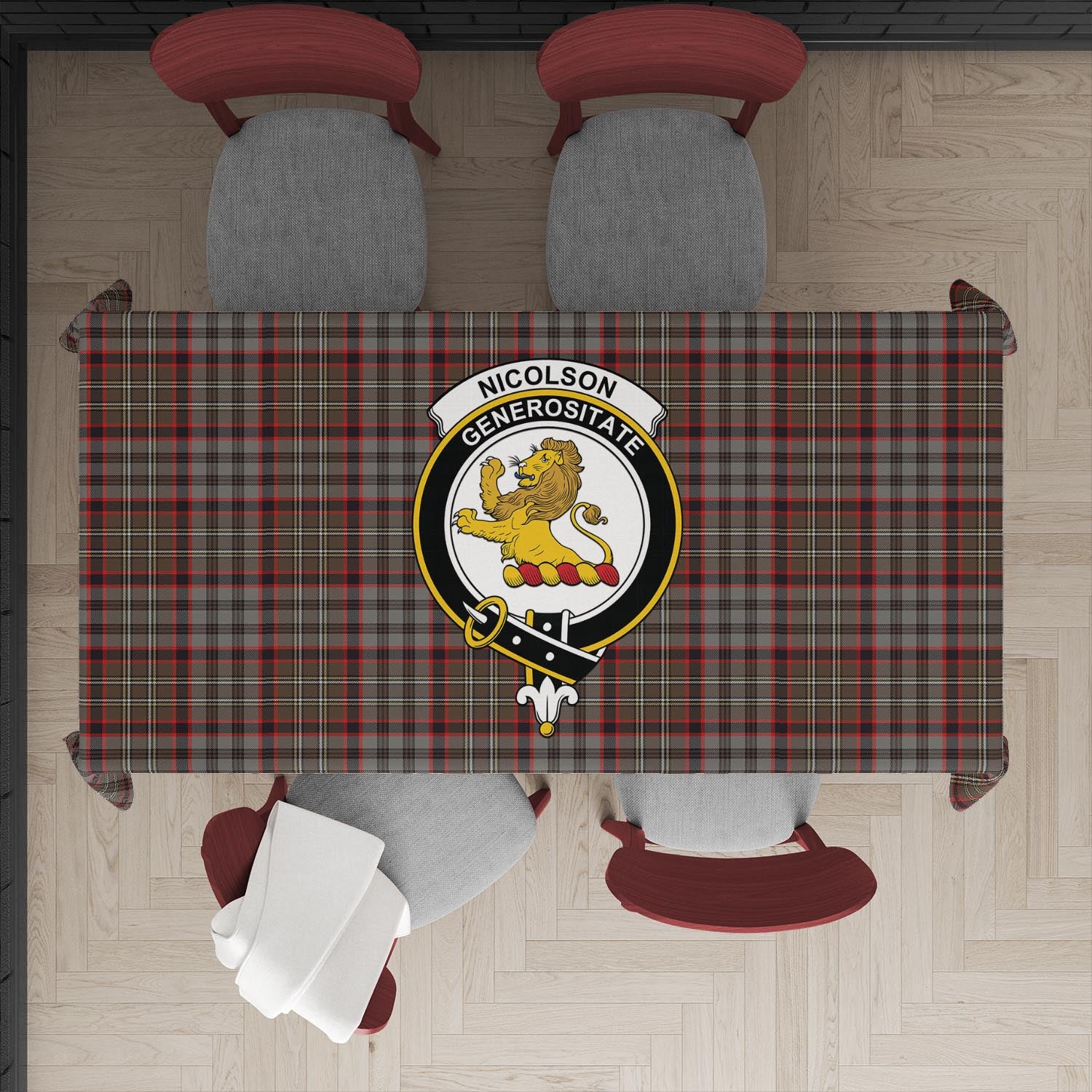 nicolson-hunting-weathered-tatan-tablecloth-with-family-crest