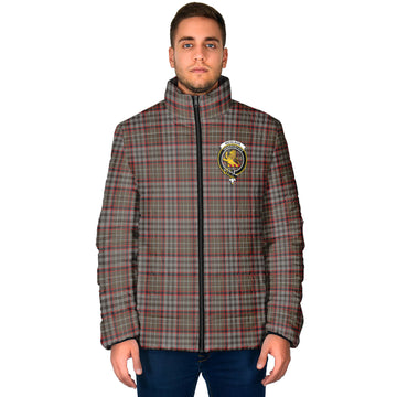 Nicolson Hunting Weathered Tartan Padded Jacket with Family Crest