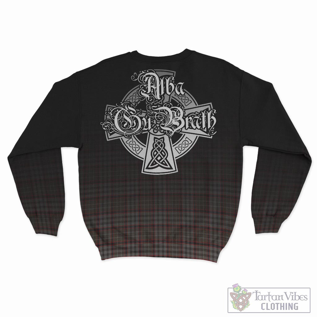 Tartan Vibes Clothing Nicolson Hunting Weathered Tartan Sweatshirt Featuring Alba Gu Brath Family Crest Celtic Inspired