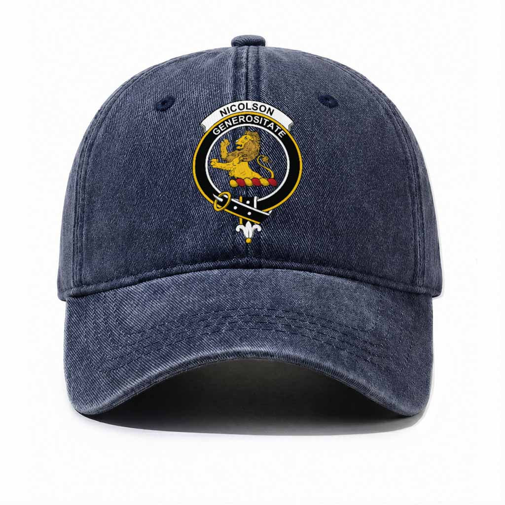 Nicolson Scottish Clan Crest Washed Baseball Cap