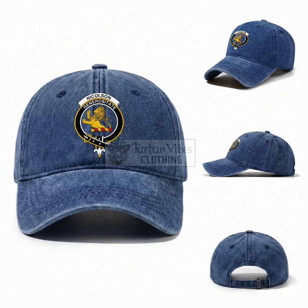 Nicolson Scottish Clan Crest Washed Baseball Cap