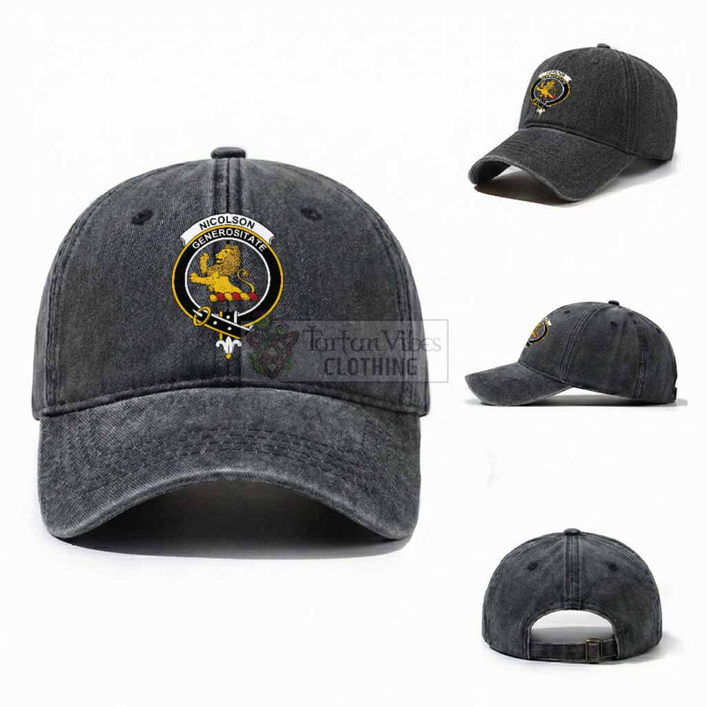 Nicolson Scottish Clan Crest Washed Baseball Cap