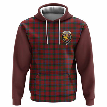 Nicolson Tartan Accent Hoodie with Family Crest