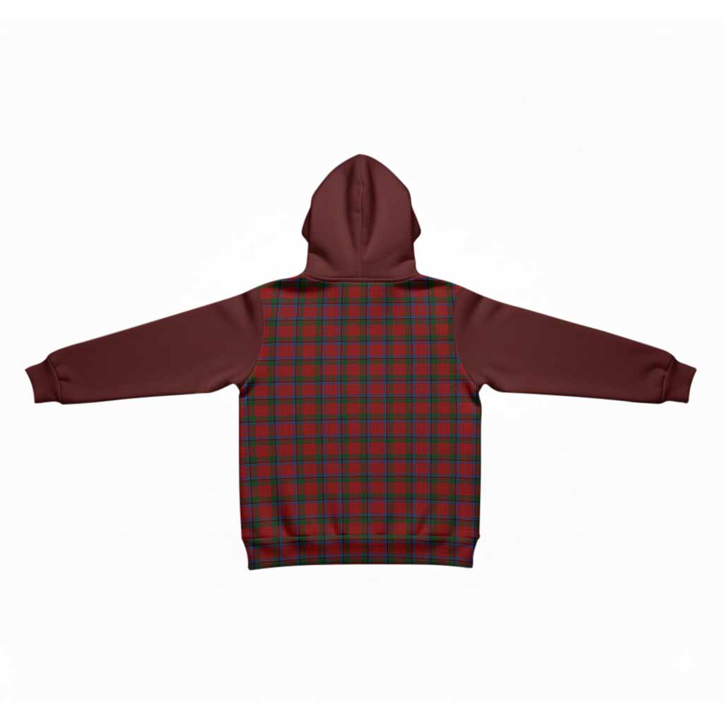 Nicolson Tartan Accent Kid Hoodie with Family Crest