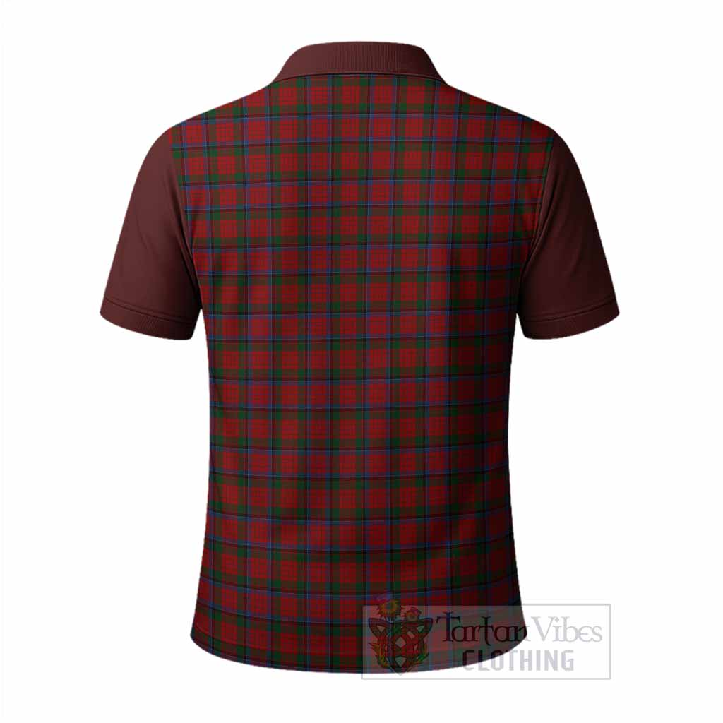 Nicolson Tartan Accent Polo Shirt with Family Crest