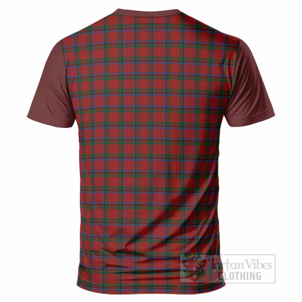 Nicolson Tartan Accent T-Shirt with Family Crest
