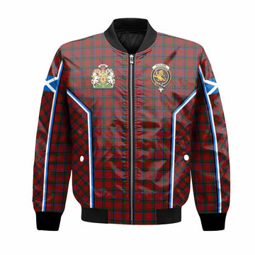 Nicolson Tartan Crest Bomber Jacket Scotland Coat of Arm Flag Style
