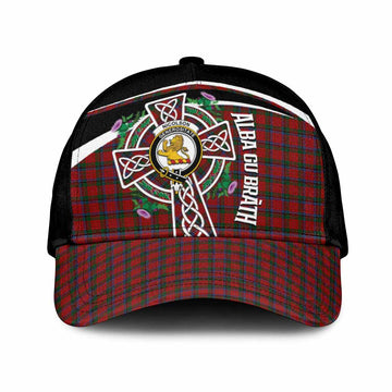 Nicolson Tartan Crest Classic Cap Scottish Thistle Celtic Cross Alba Gu Brath
