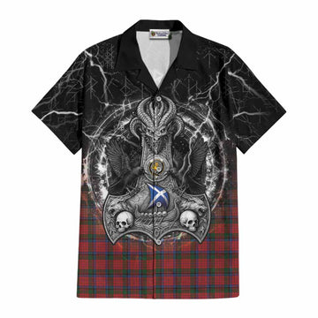 Nicolson Tartan Crest Cotton Hawaiian Shirt Celtic Odin's Raven Legacy