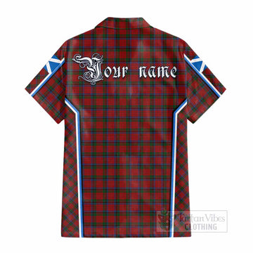 Nicolson Tartan Crest Cotton Hawaiian Shirt Scotland Coat of Arm Flag Style - Tartan Vibes Clothing