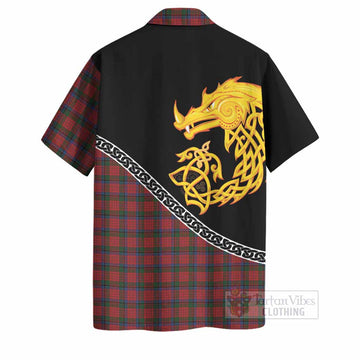 Nicolson Tartan Crest Hawaiian Shirt Legendary Dragon Knot Half Style
