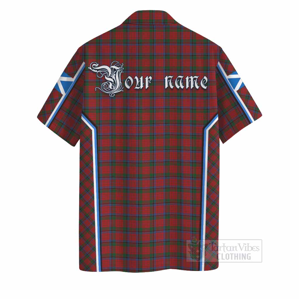 Nicolson Tartan Crest Hawaiian Shirt Scotland Coat of Arm Flag Style - Tartan Vibes Clothing