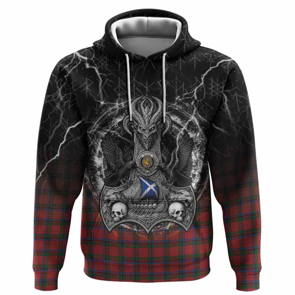 Nicolson Tartan Crest Hoodie Celtic Odin's Raven Legacy