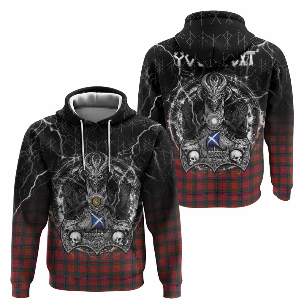 Nicolson Tartan Crest Hoodie Celtic Odin's Raven Legacy