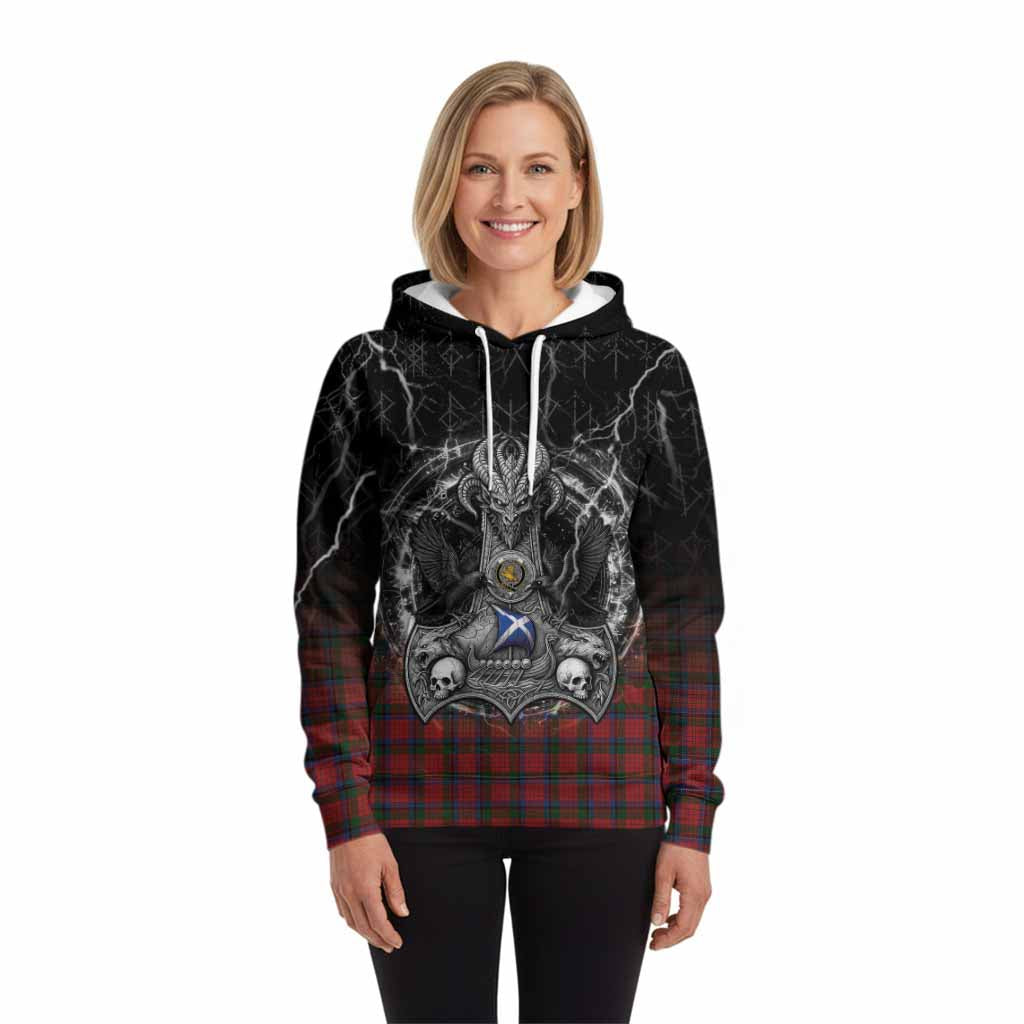 Nicolson Tartan Crest Hoodie Celtic Odin's Raven Legacy