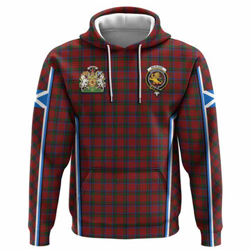 Nicolson Tartan Crest Hoodie Scotland Coat of Arm Flag Style - Tartan Vibes Clothing