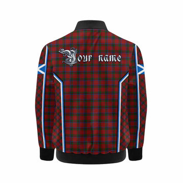 Nicolson Tartan Crest Kid Bomber Jacket Scotland Coat of Arm Flag Style - Tartan Vibes Clothing