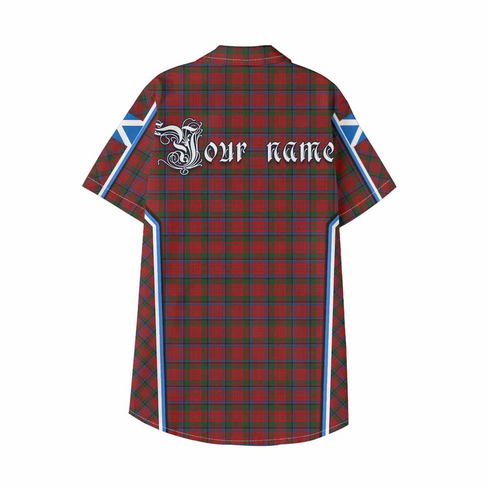 Nicolson Tartan Crest Kid Hawaiian Shirt Scotland Coat of Arm Flag Style - Tartan Vibes Clothing
