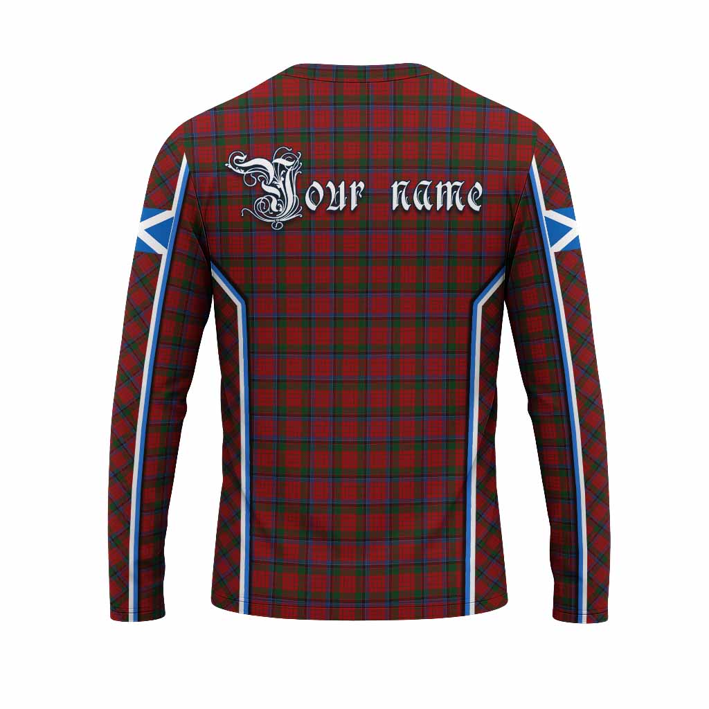 Nicolson Tartan Crest Long Sleeve T-Shirt Scotland Coat of Arm Flag Style - Tartan Vibes Clothing