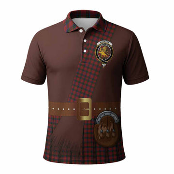 Nicolson Tartan Crest Polo Shirt Kilt Costume Style