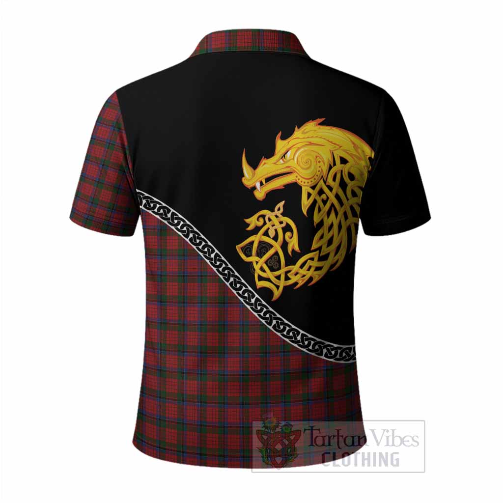 Nicolson Tartan Crest Polo Shirt Legendary Dragon Knot Half Style