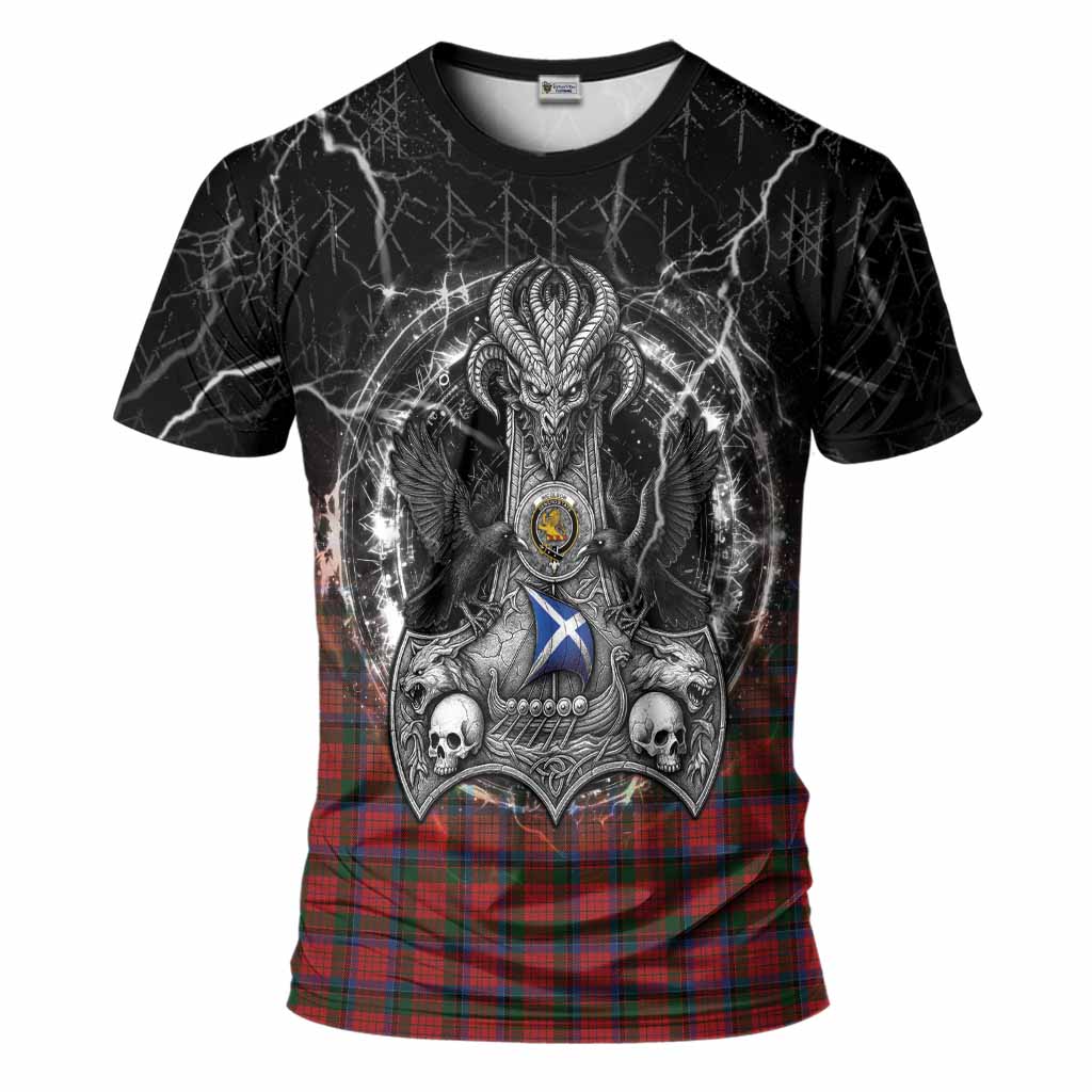 Nicolson Tartan Crest T-Shirt Celtic Odin's Raven Legacy