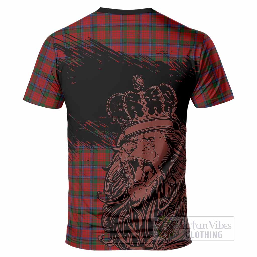 Nicolson Tartan Crest T-Shirt Crowned Lion Heritage Style